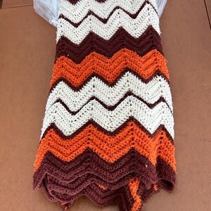 Hand-Knit Wool Throw / Blanket – Approx. 6 ft x 4 ft
